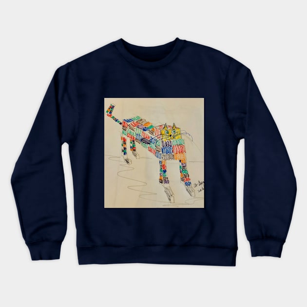 That Cat Was A Square, Daddio! Crewneck Sweatshirt by ArtyJohn